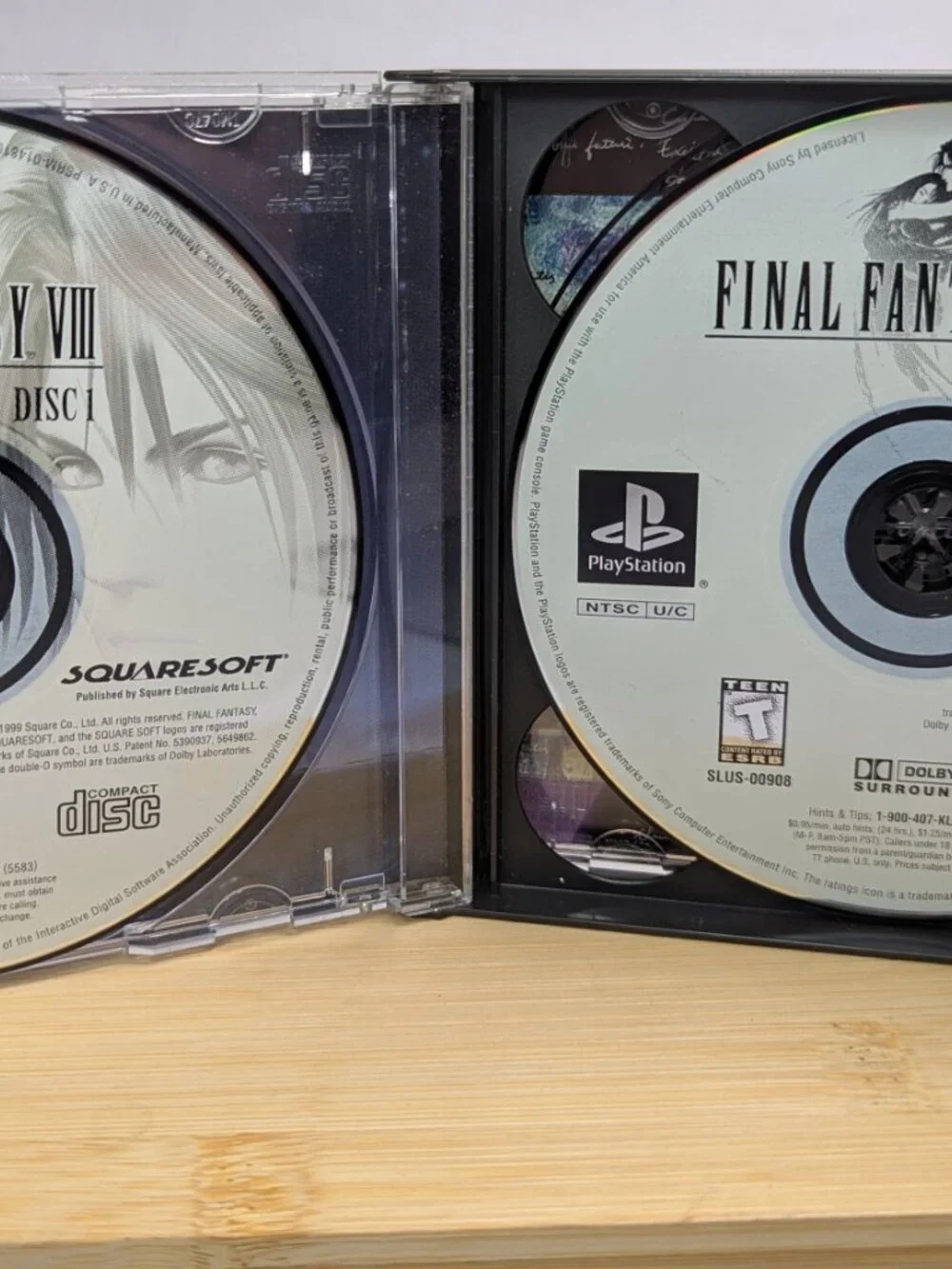 Final Fantasy VIII (Sony PlayStation 1, 1999) Tested! Disks are MINT!
